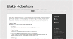 Desktop Screenshot of blakerobertson.com